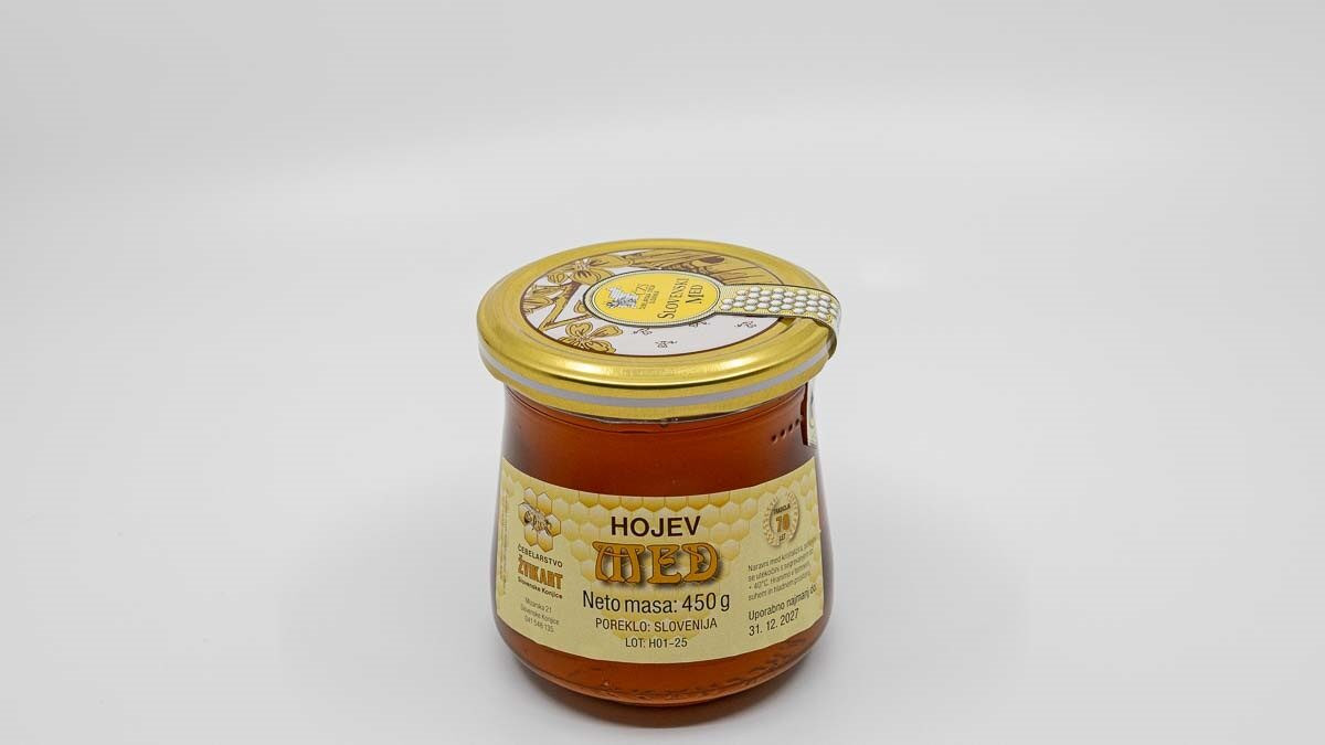 Naravni slovenski hojev med – domače čebelarstvo Žvikart Hojev med iz slovenskega čebelarstva – naravni domači med