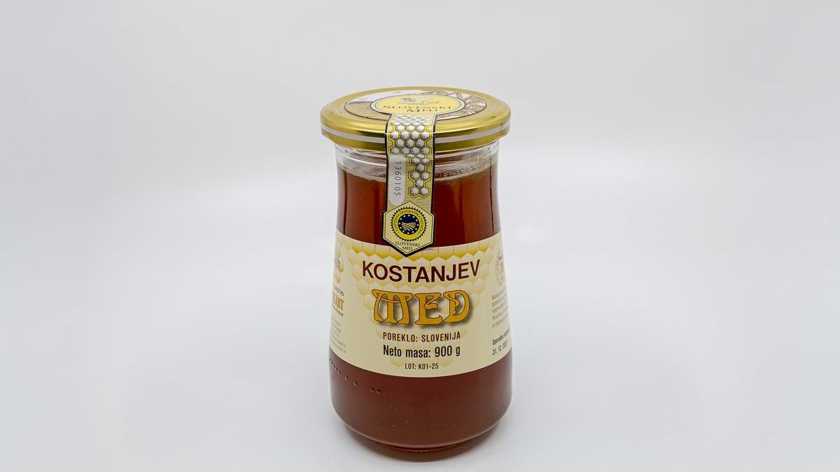 Kostanjev med iz slovenskega čebelarstva – naravni domači med